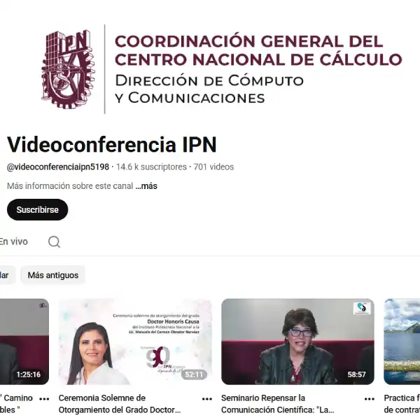 Transmisión digital de eventos del IPN